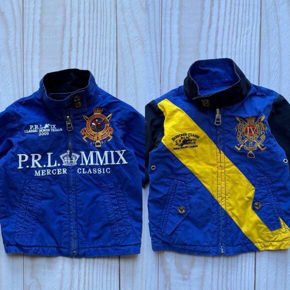 Polo Ralph Lauren Boys Size 12M Reversible Jacket Bleecker Classic Challenge Cup - Picture 1 of 11